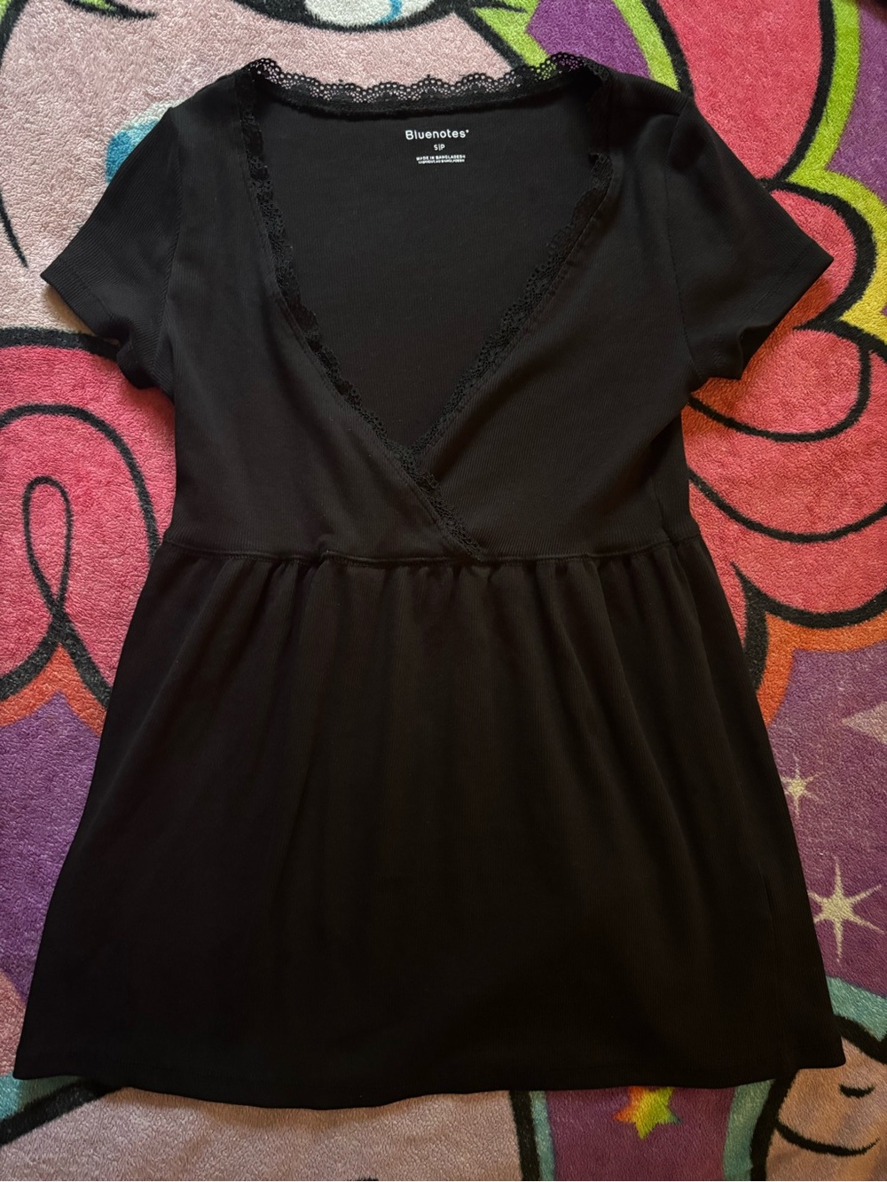 free w purchase 💰bluenotes black babydoll top ⚠️ see description